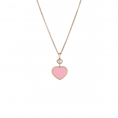 CHOPARD HAPPY HEARTS PENDANT, ROSE GOLD, DIAMOND 797482